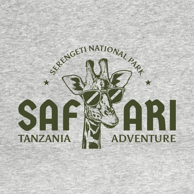 Giraffe Safari Tanzania by Supertrooper